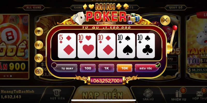 Mini Poker Bùng Nổ - Bí Mật Chinh Phục Game Bài Siêu Tốc 2 Hướng Dẫn Chơi Nổ Hũ Mini Poker Với Tỷ Lệ Thắng Cao